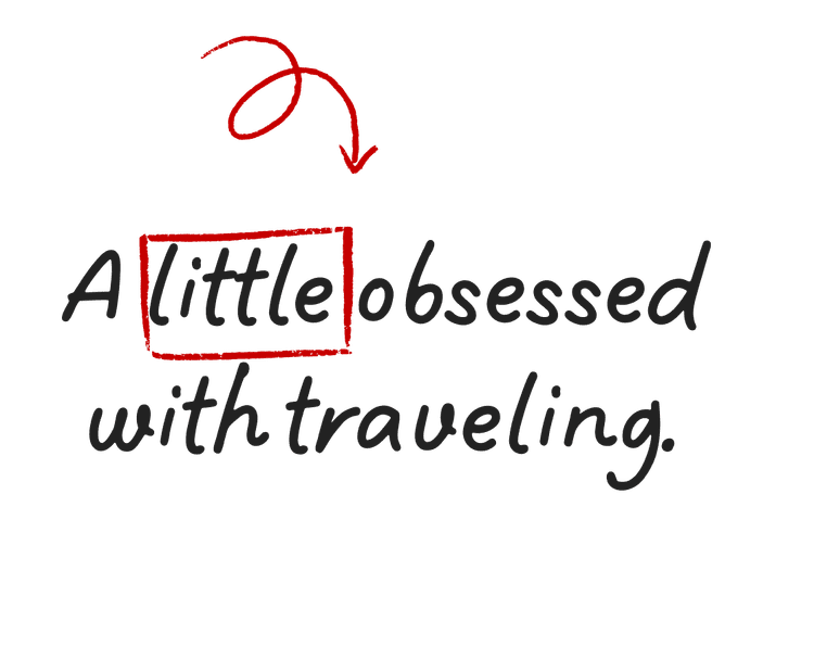 A little obsessed with traveling