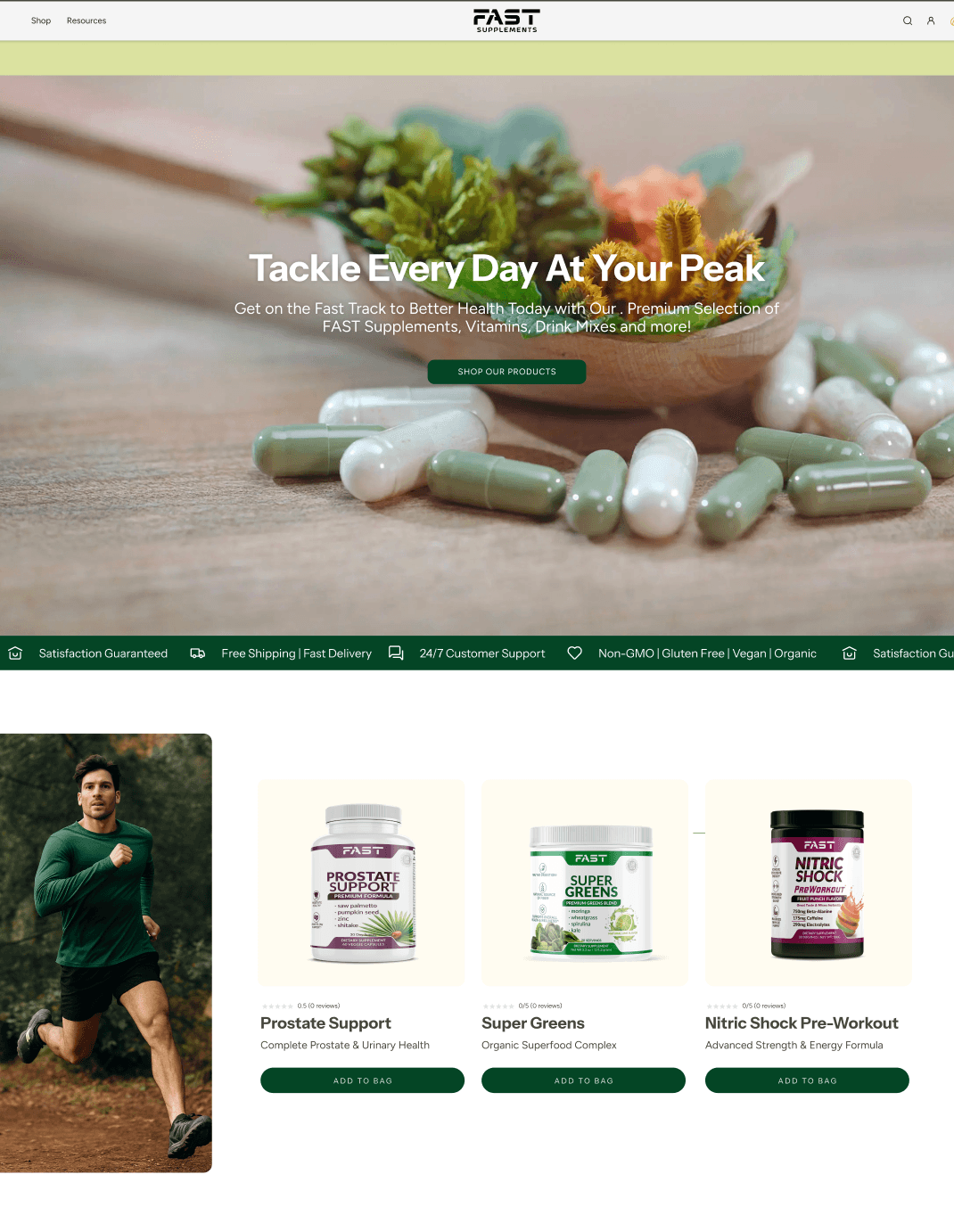 Redesigned homepage desktop