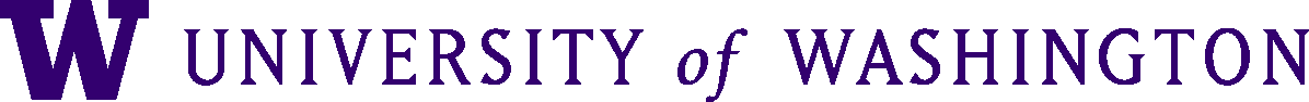 UW signature left purple