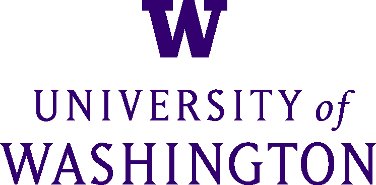UW signature stacked purple