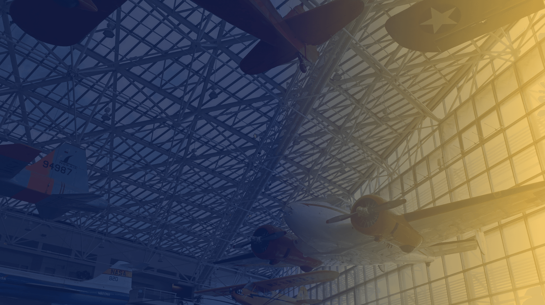 Museum of Flight glass ceiling architecture
